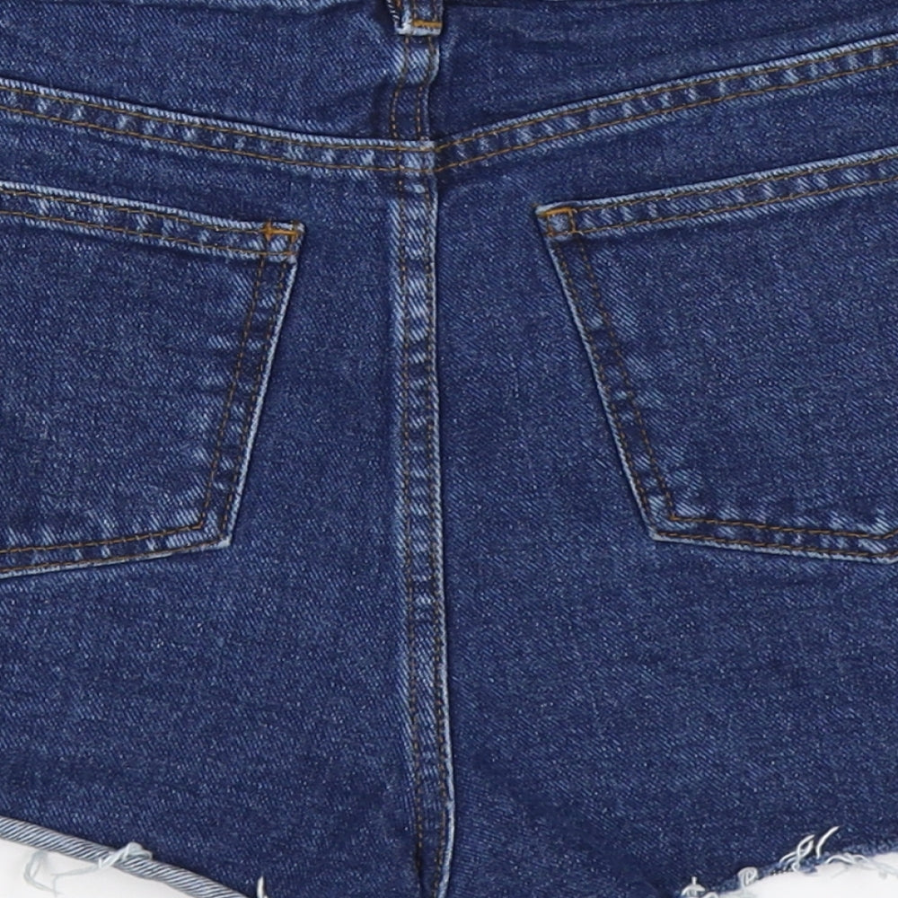 ASOS Womens Blue  Denim Hot Pants Shorts Size 8