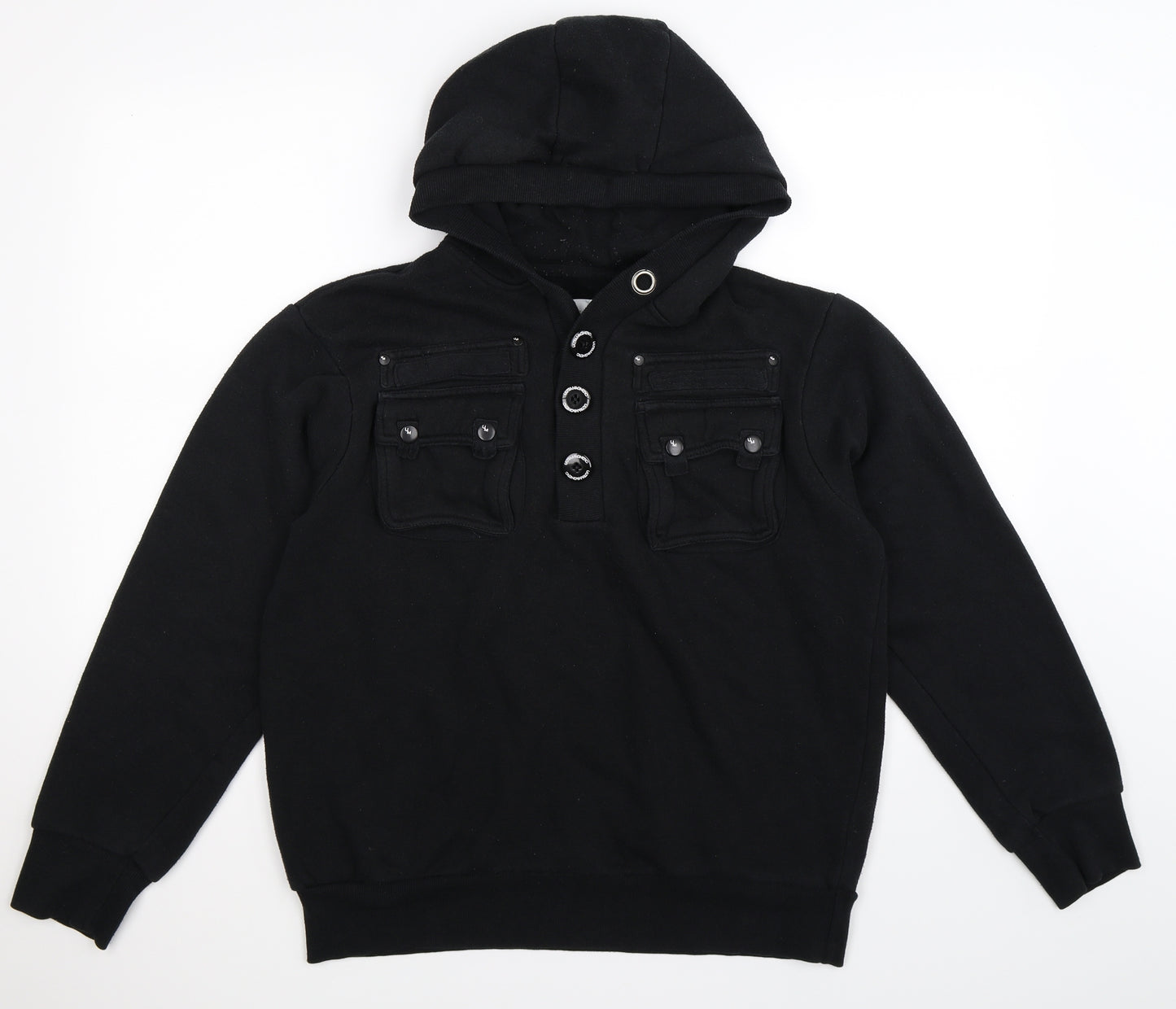 ultra magnetic Mens Black   Pullover Hoodie Size M