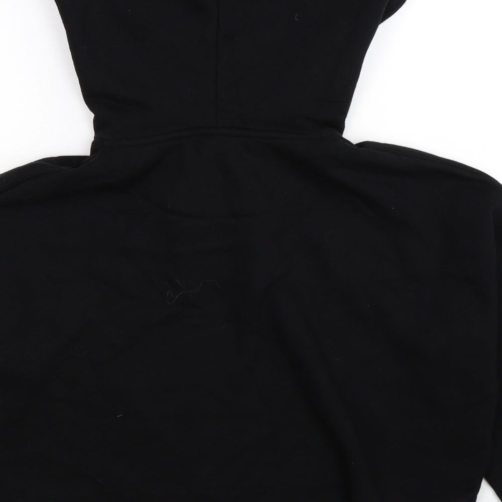 USA Pro Womens Black   Pullover Hoodie Size 10  - cropped