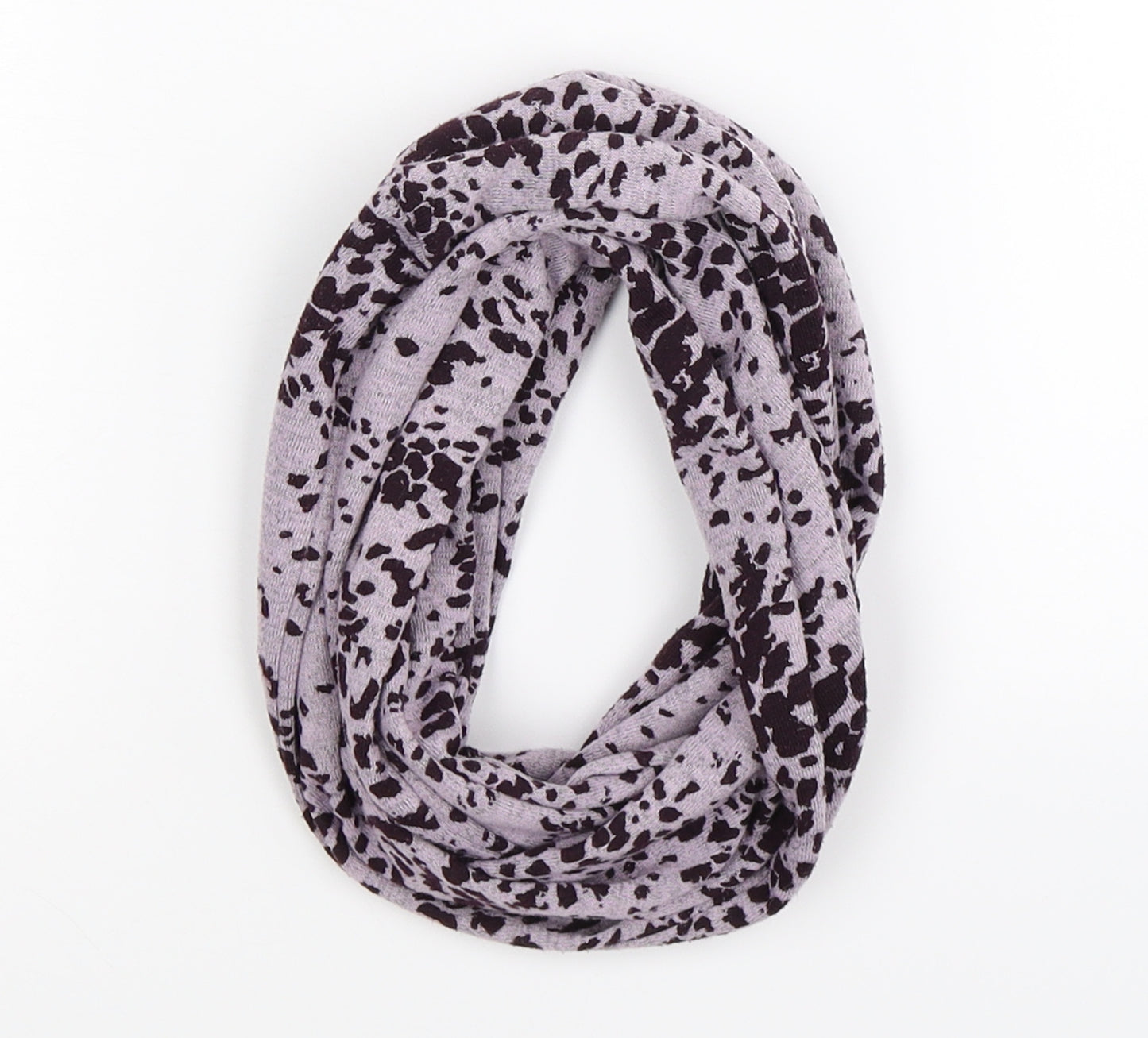 preqorn Womens Purple Polka Dot Knit  Scarf   - Inifinity Scarf