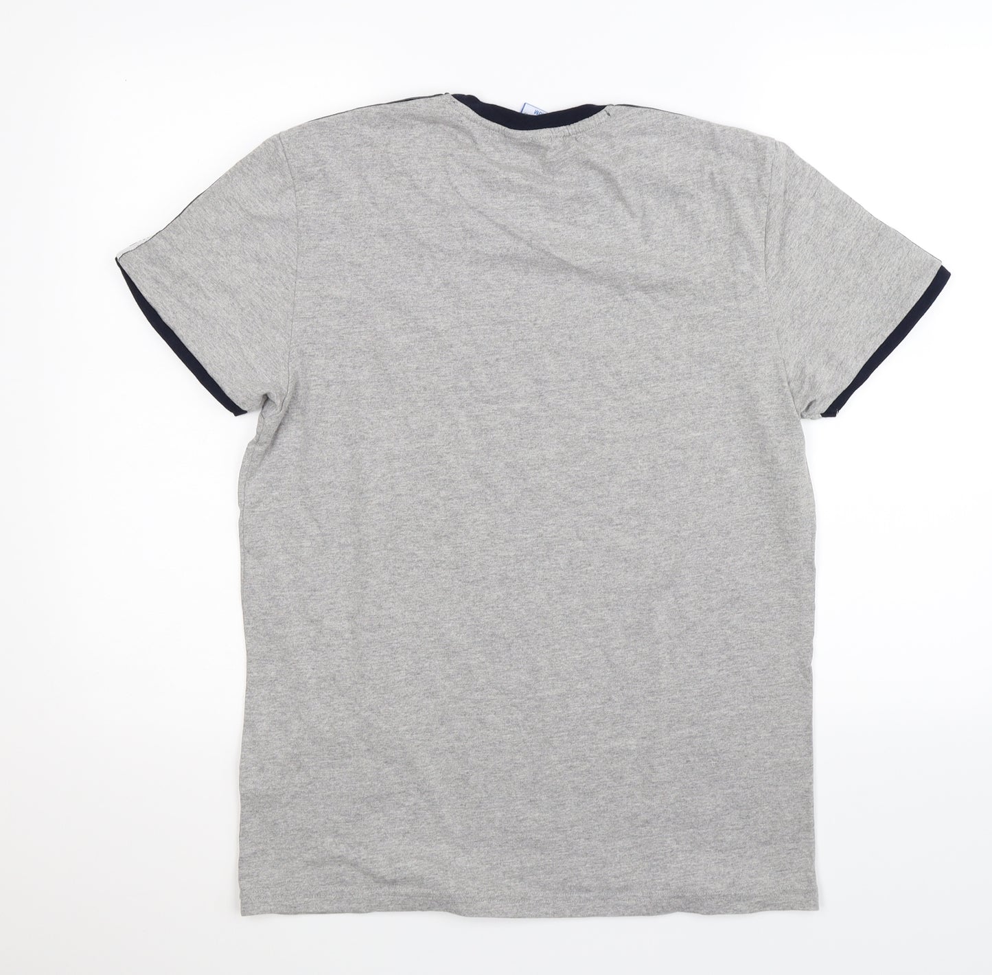 Admiral Mens Grey    T-Shirt Size M  - retro