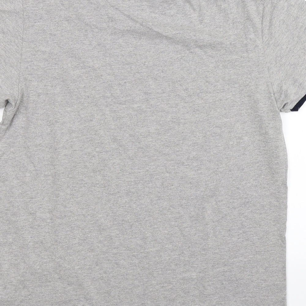Admiral Mens Grey    T-Shirt Size M  - retro