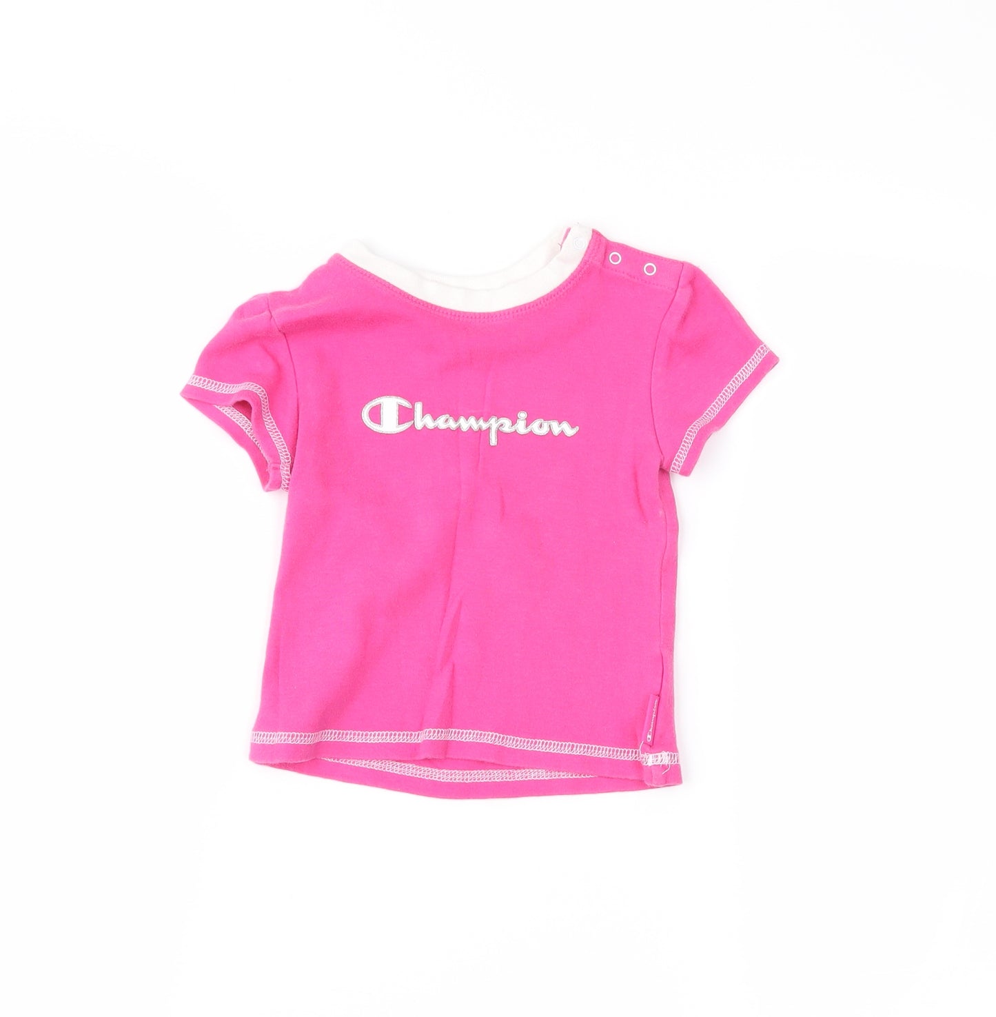 Champion Girls Pink   Basic T-Shirt Size 18-24 Months