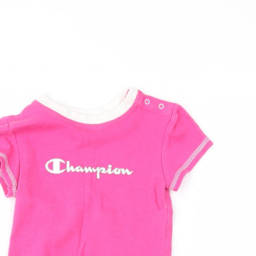 Champion Girls Pink   Basic T-Shirt Size 18-24 Months