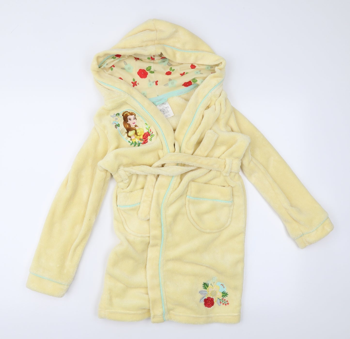 Disney Girls Yellow   Top Robe Size 7-8 Years
