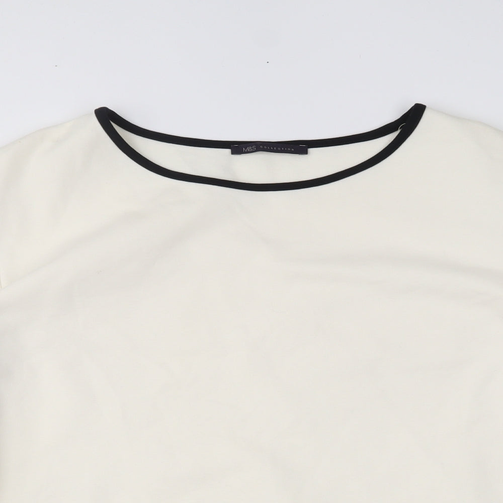 m&s Womens White   Basic Blouse Size 12