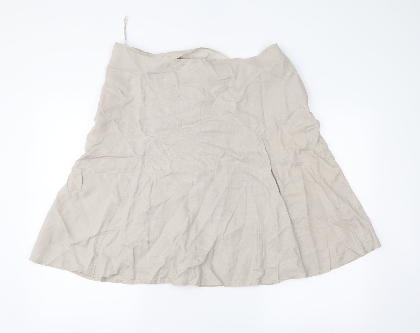 TU Womens Beige   Swing Skirt Size 16