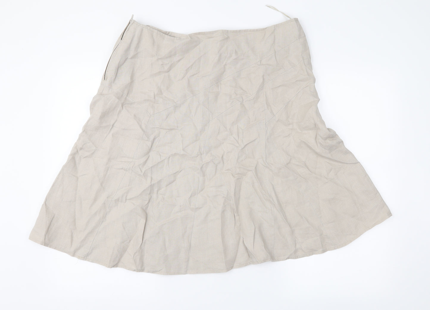 TU Womens Beige   Swing Skirt Size 16