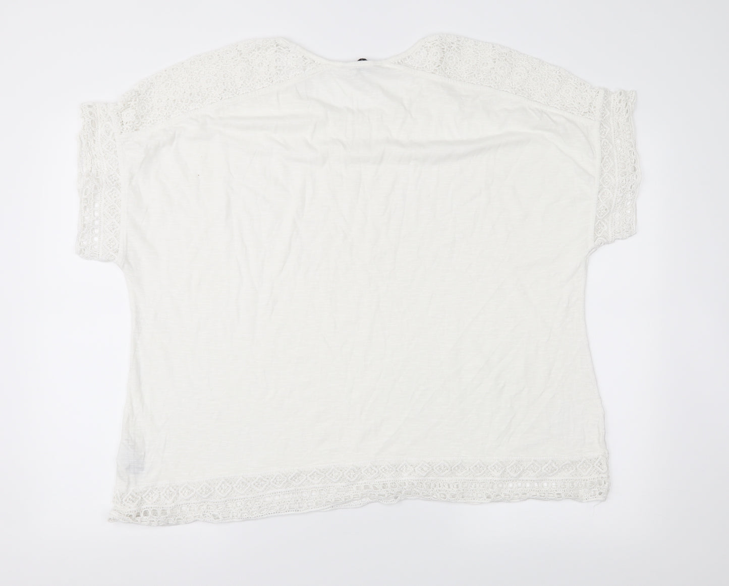 M&S  Womens White   Basic Blouse Size 24