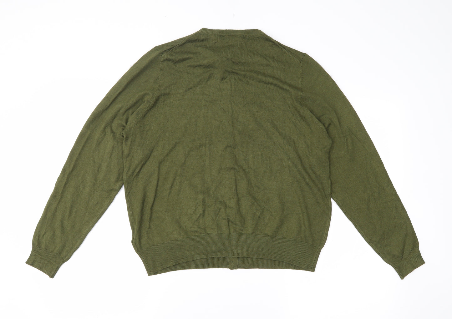 M&S  Womens Green   Cardigan Jumper Size 18