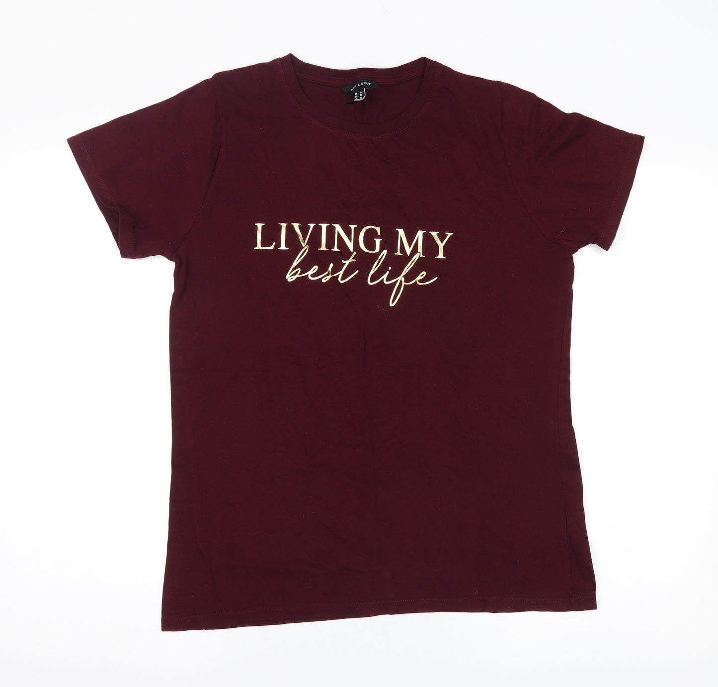 New Look Womens Red   Basic T-Shirt Size 14