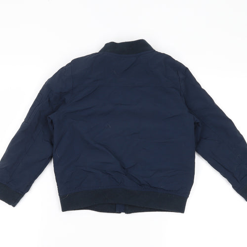 H&M Boys Blue   Bomber Jacket Coat Size 6 Years