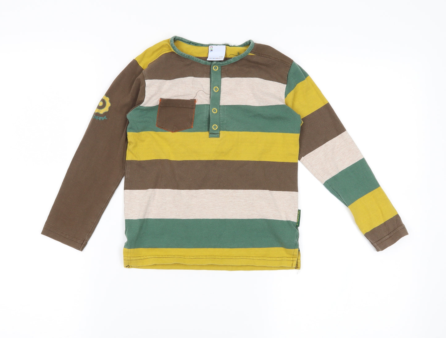 Cocco Drillo Boys Green Striped  Basic Casual Size 5 Years