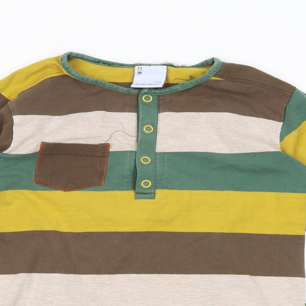 Cocco Drillo Boys Green Striped  Basic Casual Size 5 Years