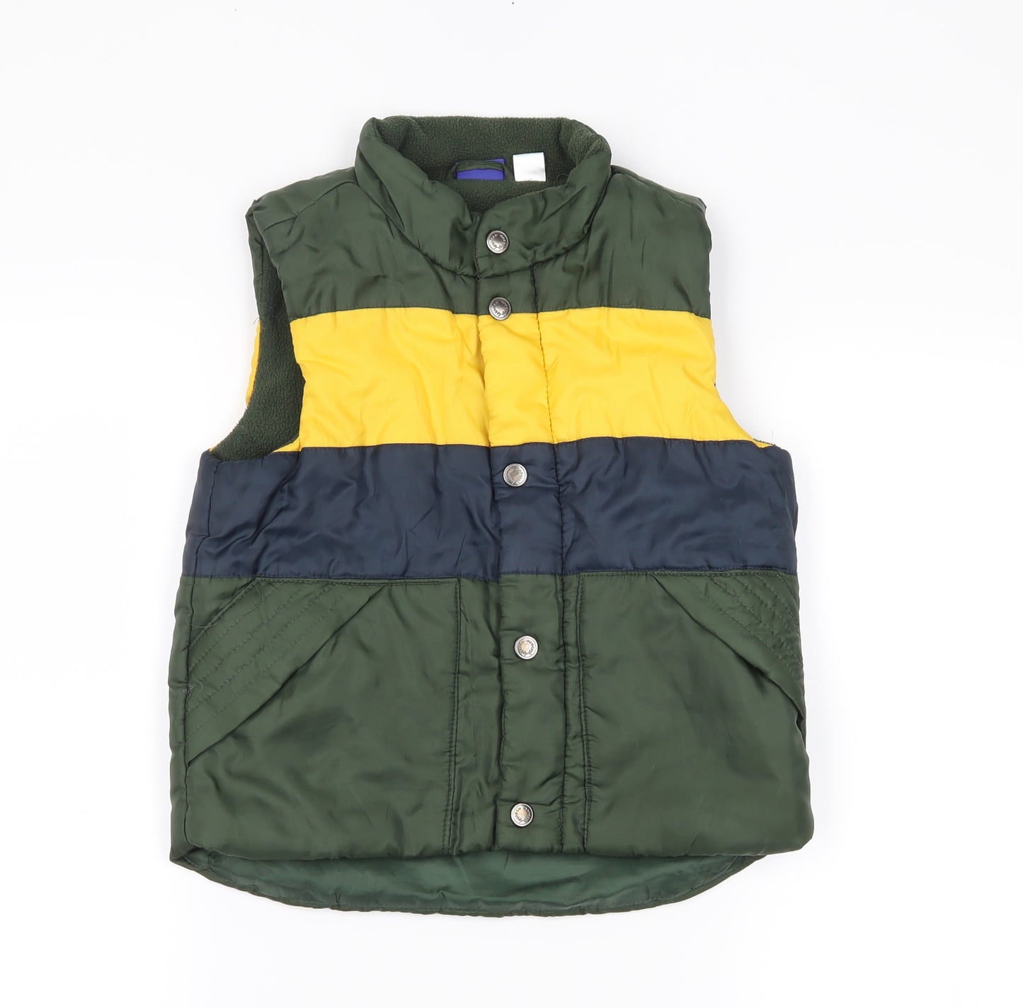 Lupilu Boys Green Striped  Anorak Coat Size 5 Years