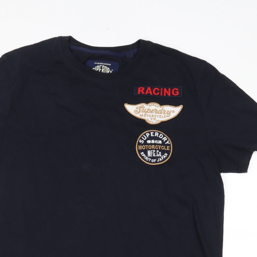 Superdry Mens Black    T-Shirt Size XL