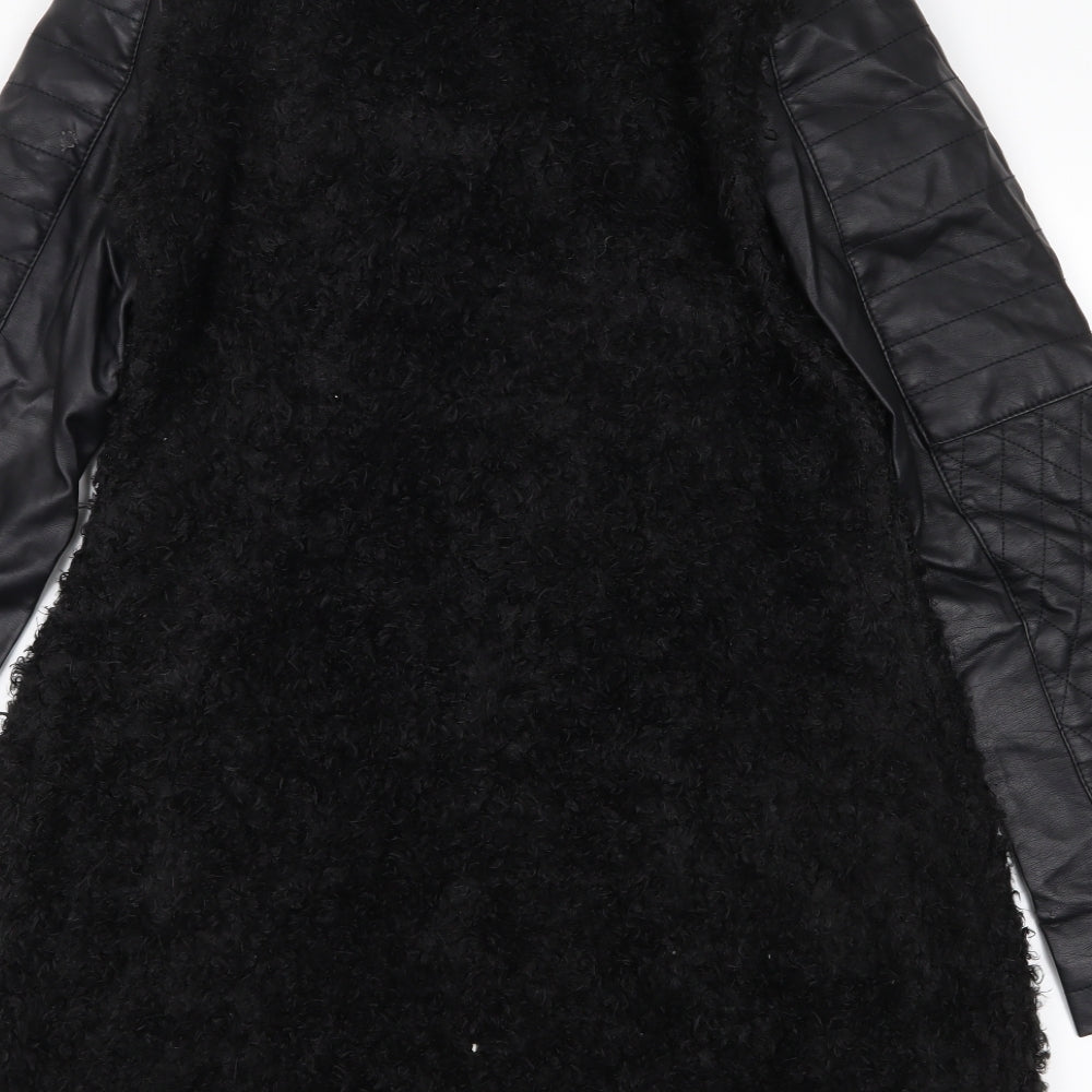 Brave Soul Womens Black   Jacket Coat Size 10