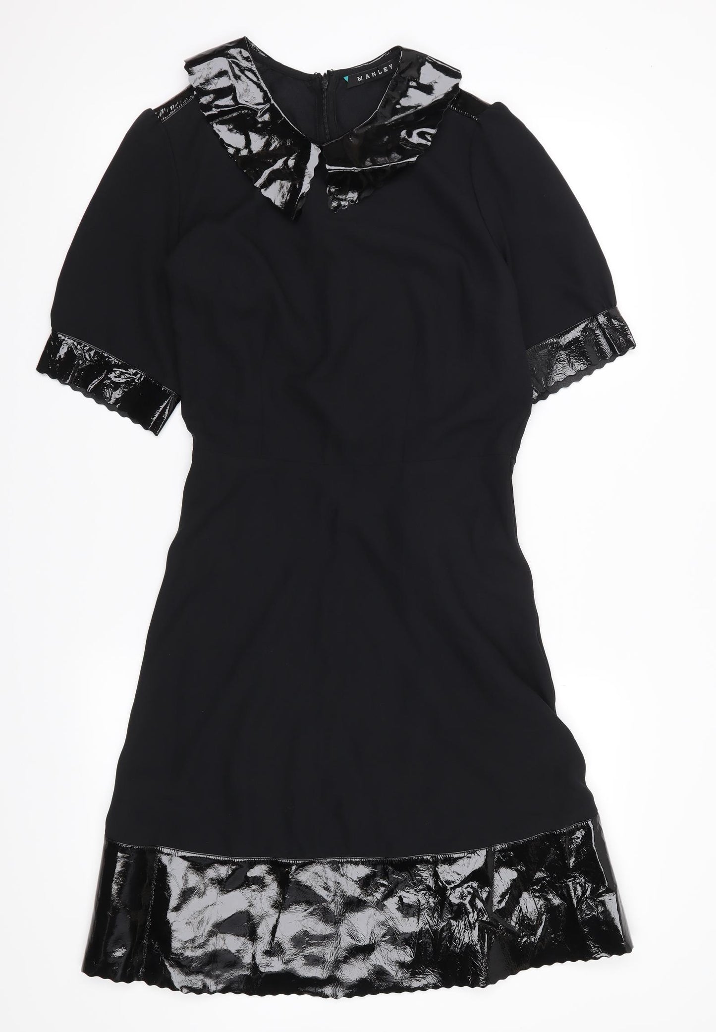 Manley Womens Black   Shirt Dress  Size 8