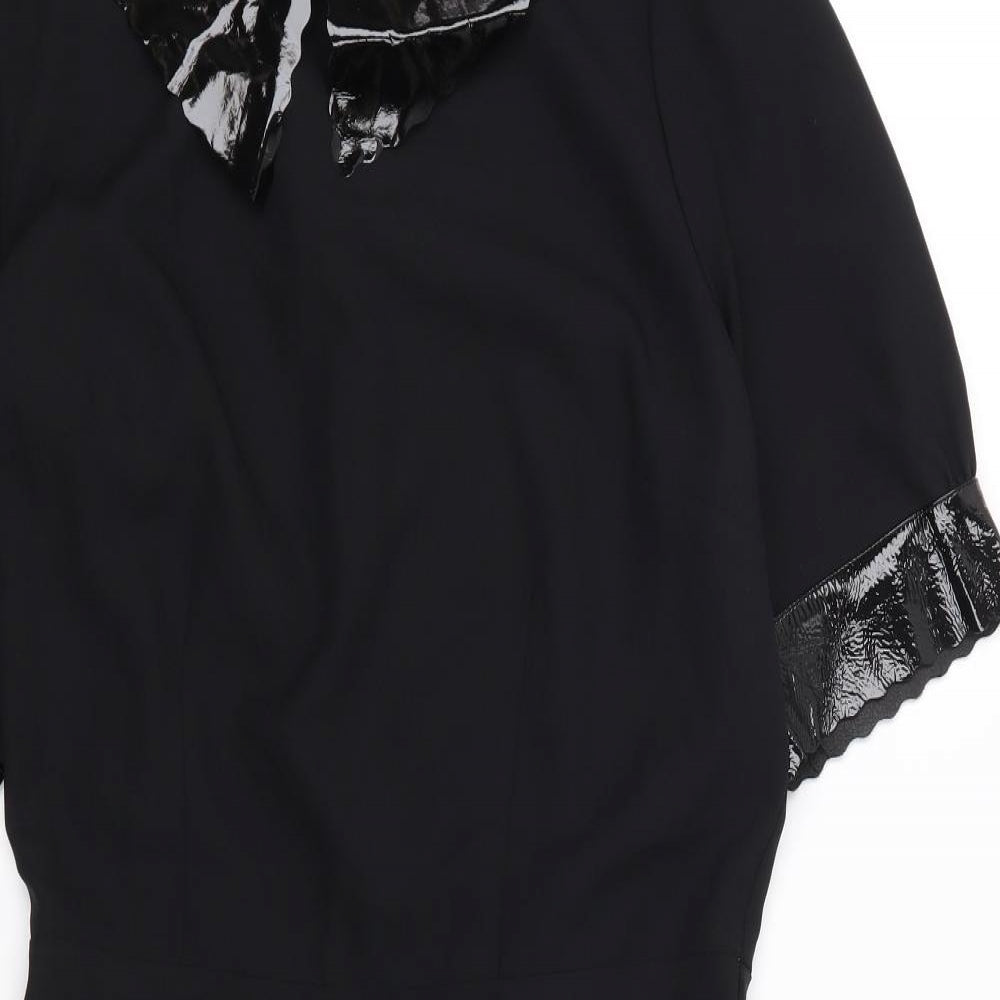 Manley Womens Black   Shirt Dress  Size 8
