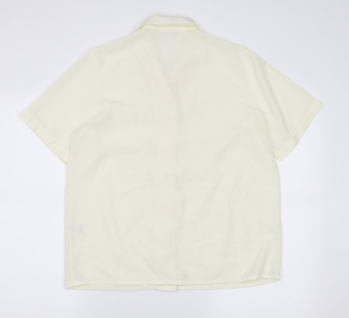 Preworn Womens Yellow   Basic Button-Up Size 12