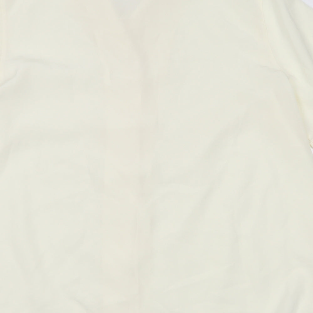 Preworn Womens Yellow   Basic Button-Up Size 12
