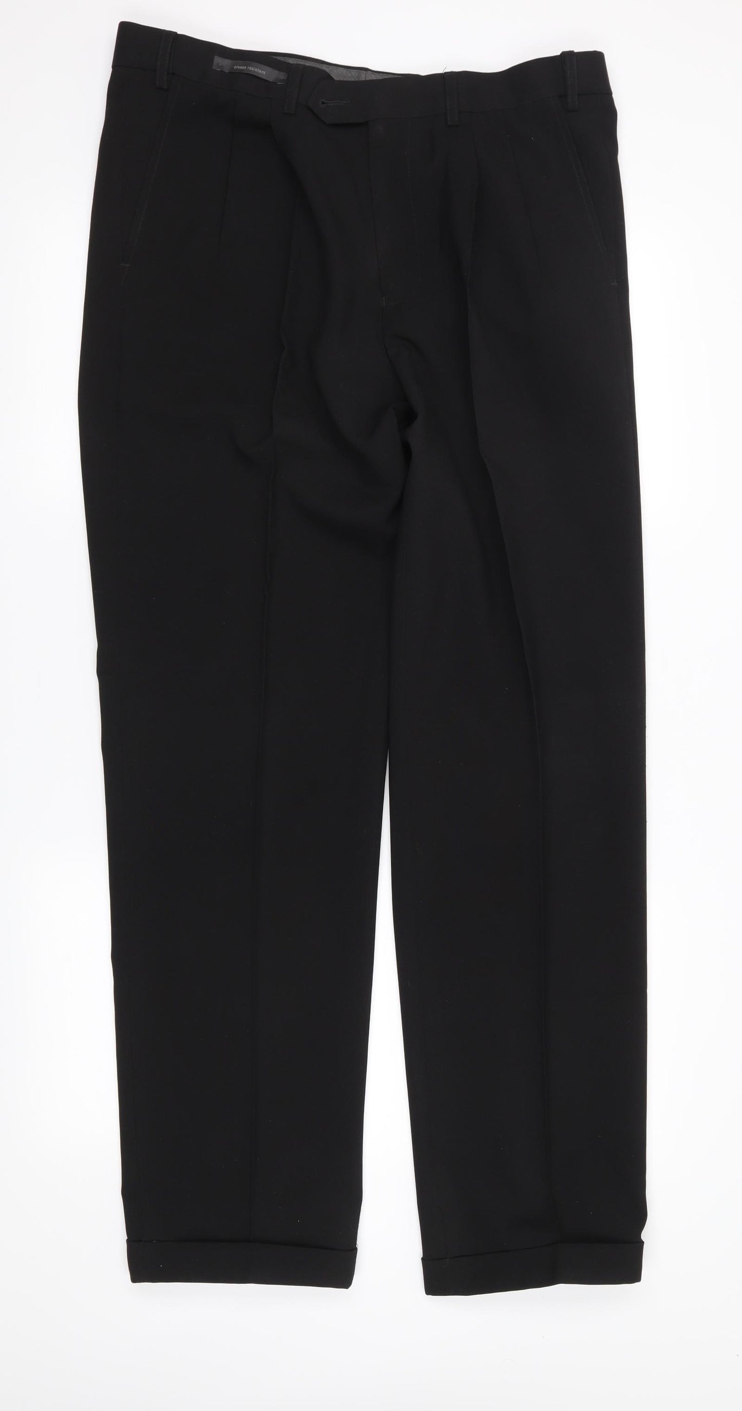m&s Mens Black   Trousers  Size 34 in L31 in
