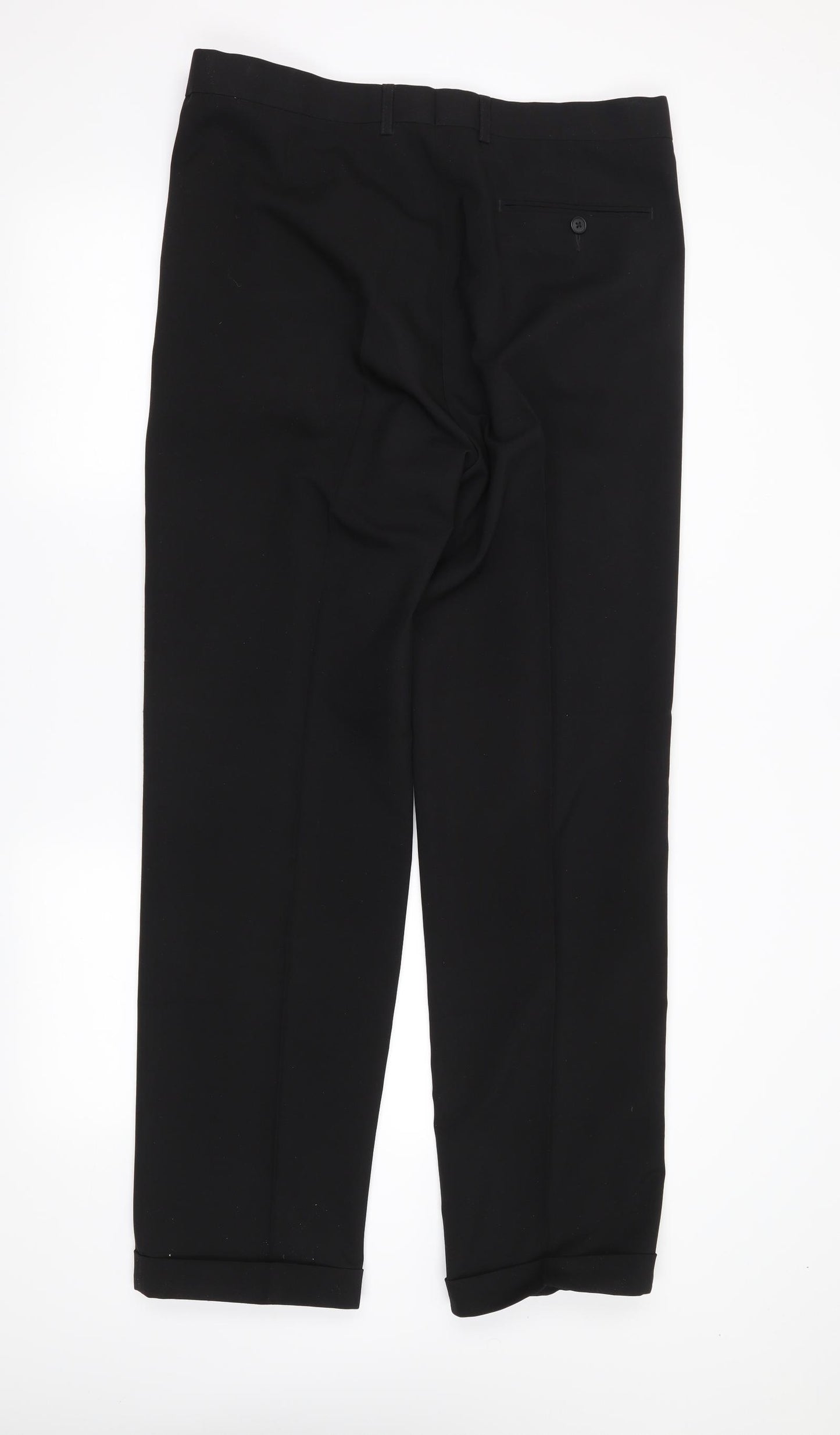 m&s Mens Black   Trousers  Size 34 in L31 in