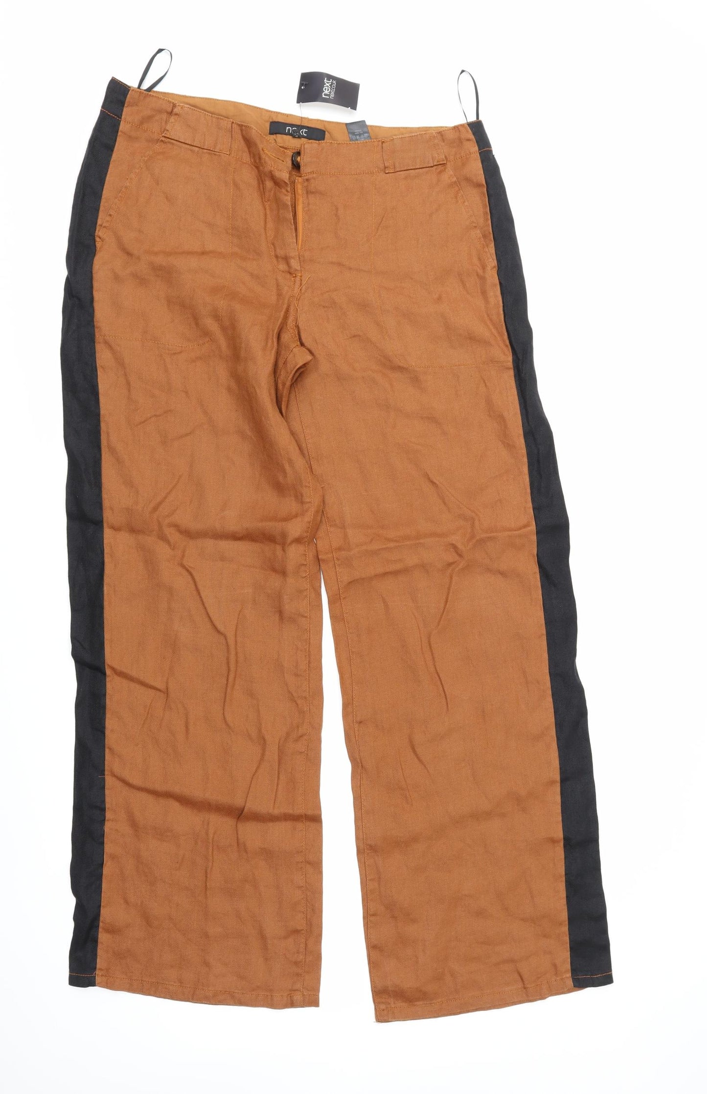 NEXT Womens Brown   Trousers  Size 14 L32 in