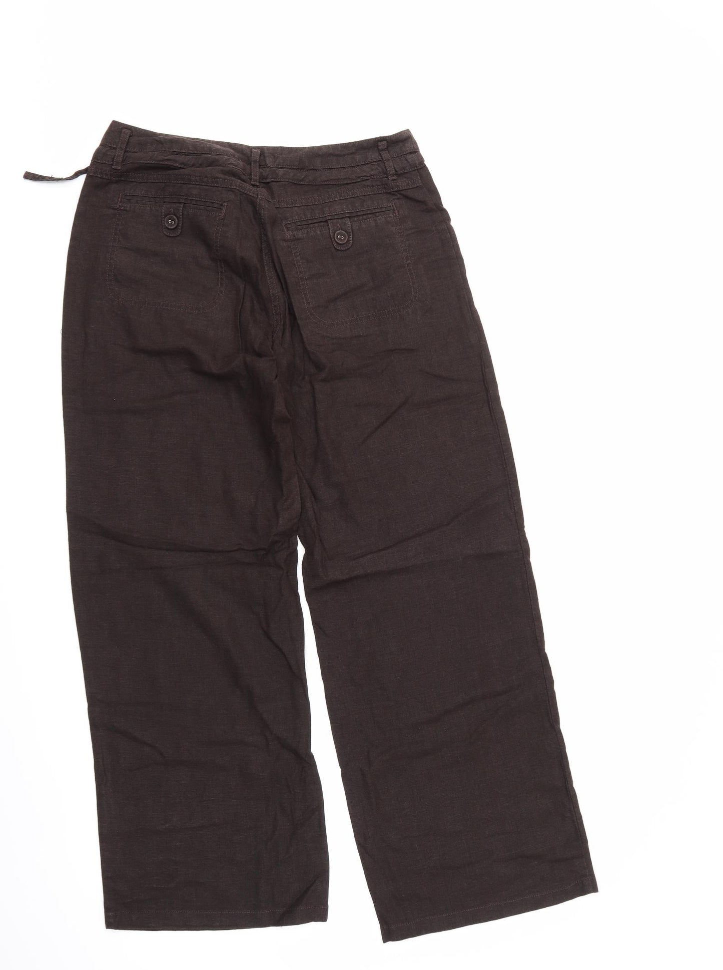 NEXT Womens Brown   Cargo Trousers Size 10 L30 in