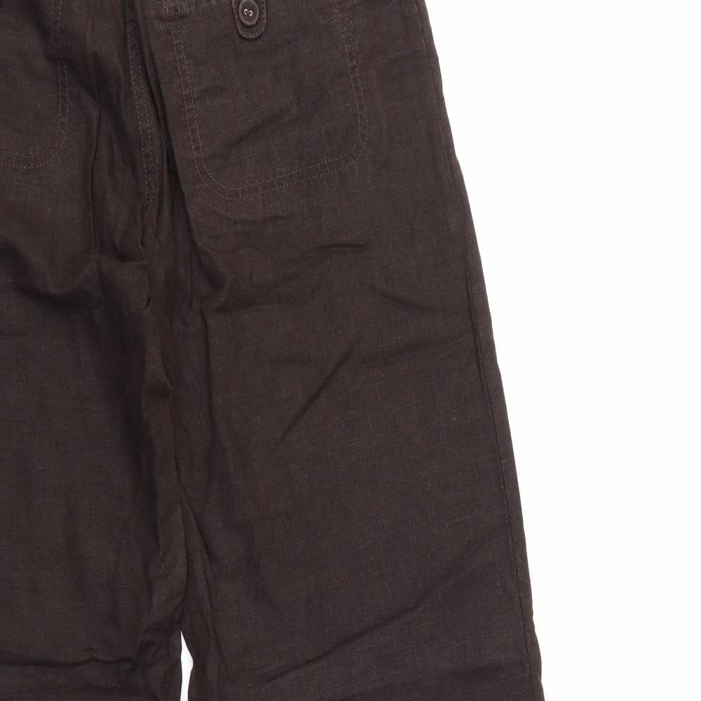 NEXT Womens Brown   Cargo Trousers Size 10 L30 in