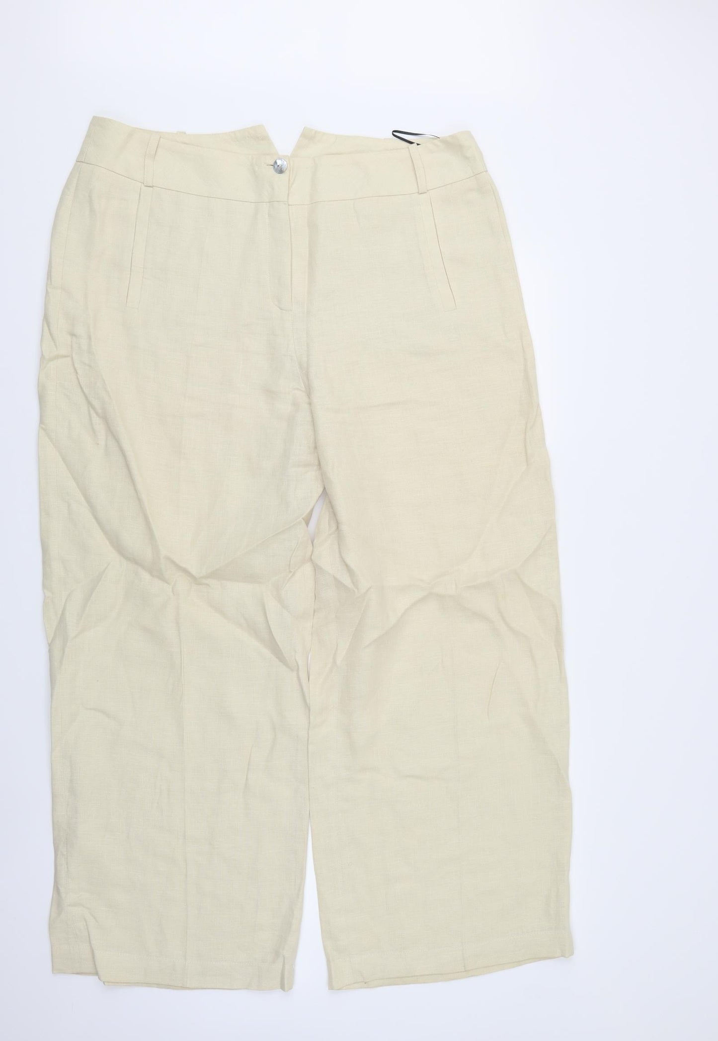 John Bentley Womens Ivory   Trousers  Size 16 L20 in