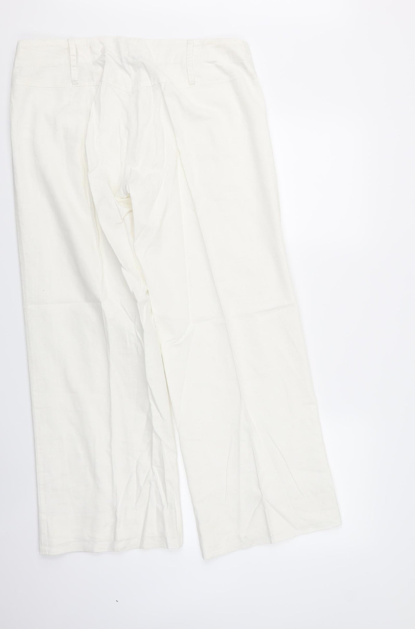 Atmospehre Womens White   Trousers  Size 12 L28 in