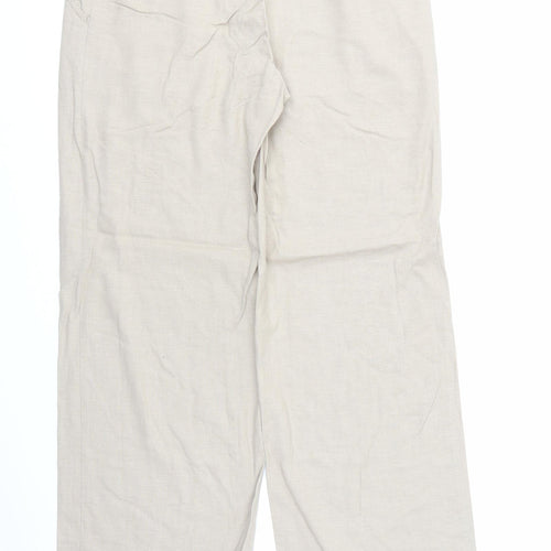 Marks and Spencer Womens Ivory   Trousers  Size 10 L29 in