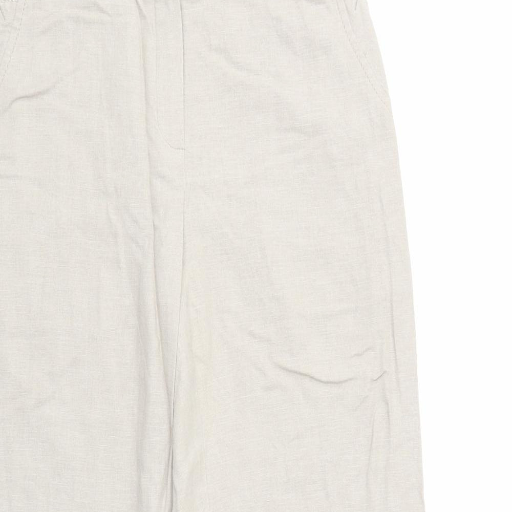 Marks and Spencer Womens Ivory   Trousers  Size 10 L29 in