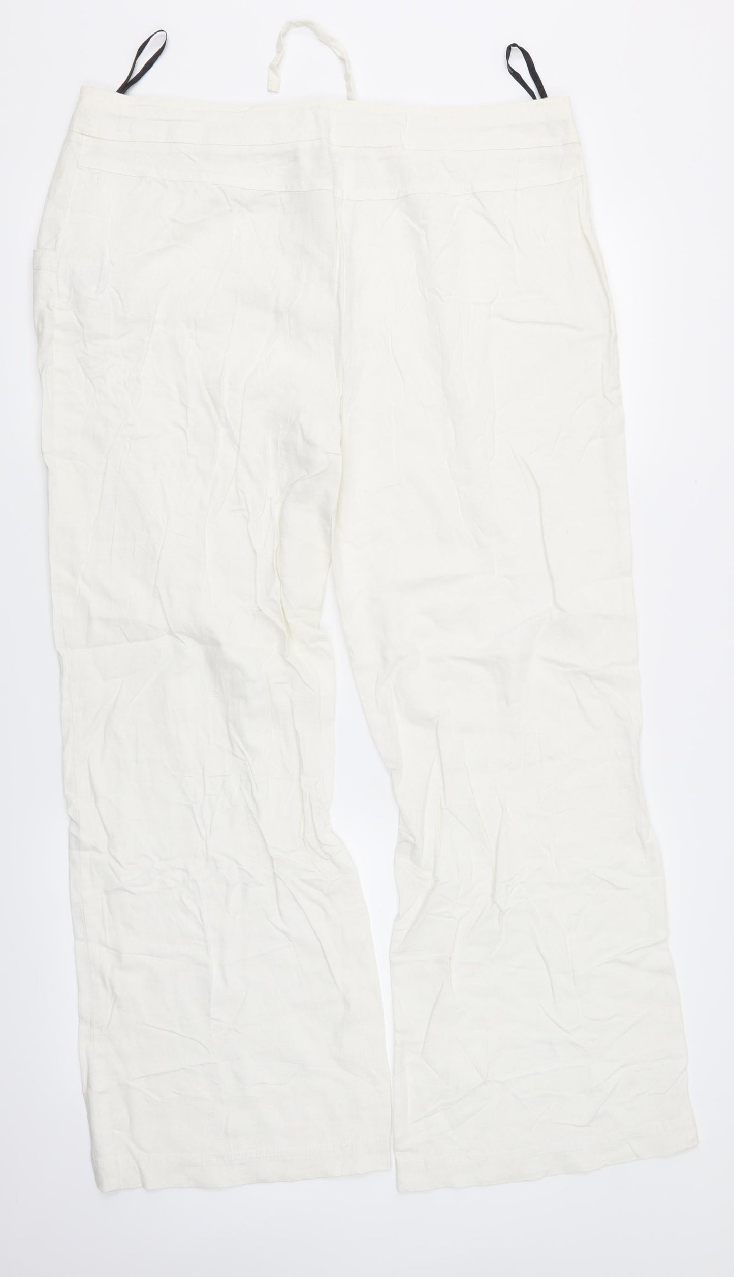 Papaya Womens White   Cargo Trousers Size 16 L30 in