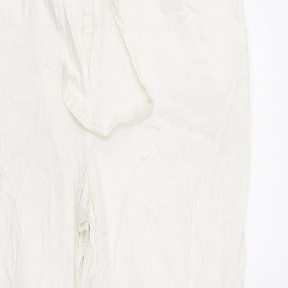 Papaya Womens White   Cargo Trousers Size 16 L30 in