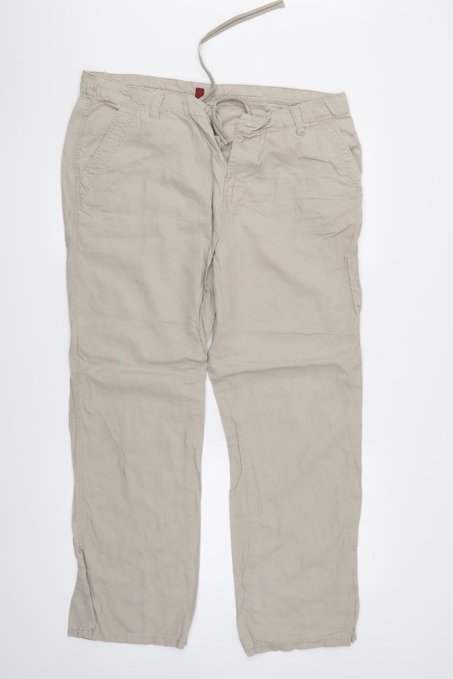 denim & co Mens Ivory   Capri Trousers Size 36 L30 in