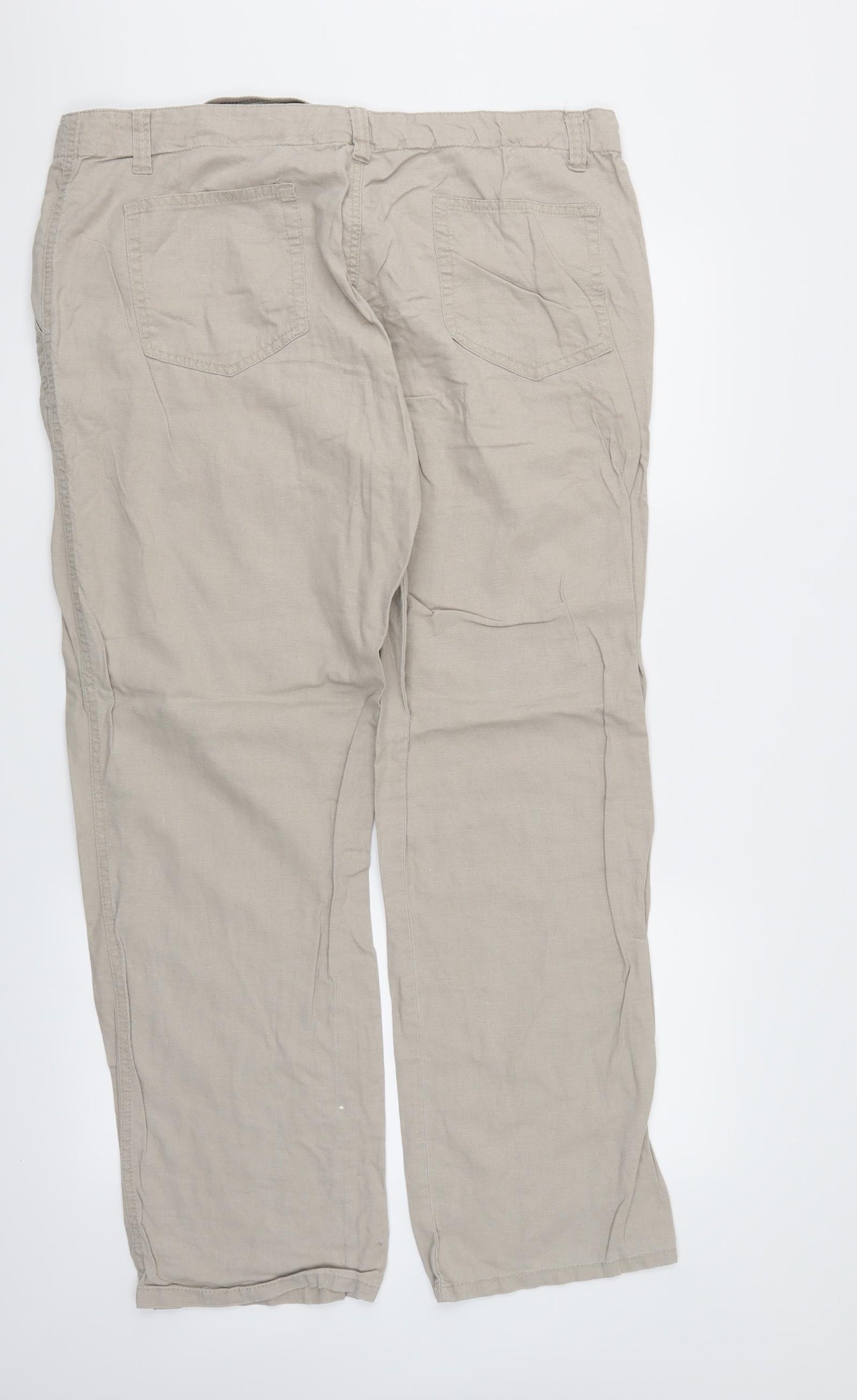 denim & co Mens Ivory   Capri Trousers Size 36 L30 in