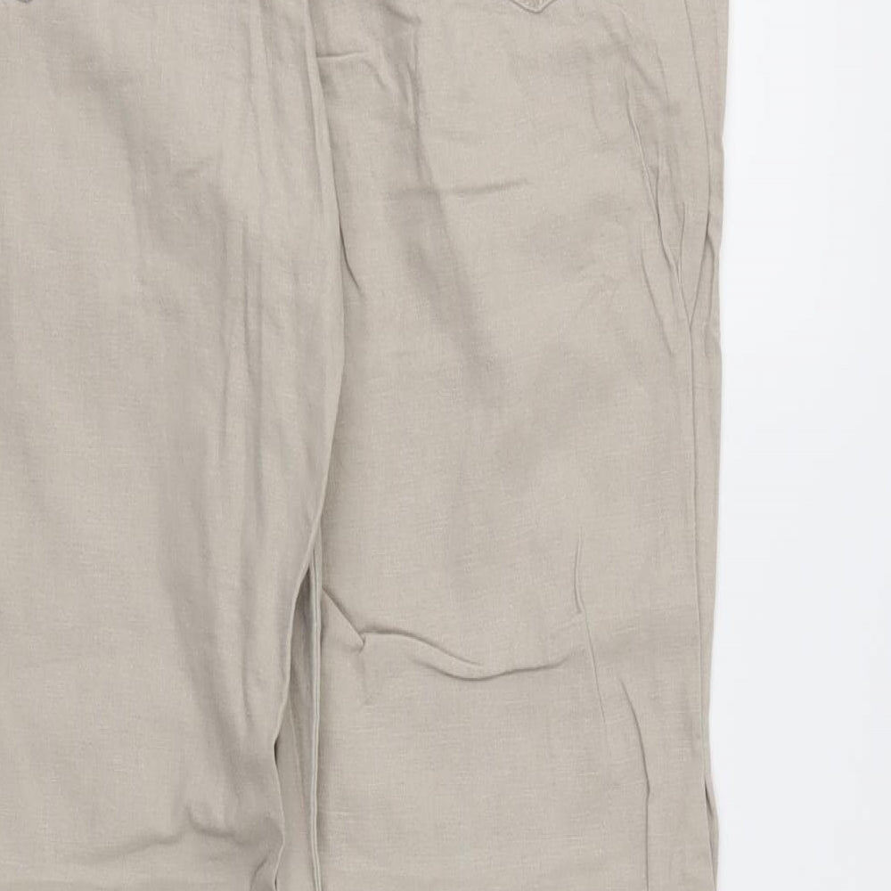 denim & co Mens Ivory   Capri Trousers Size 36 L30 in