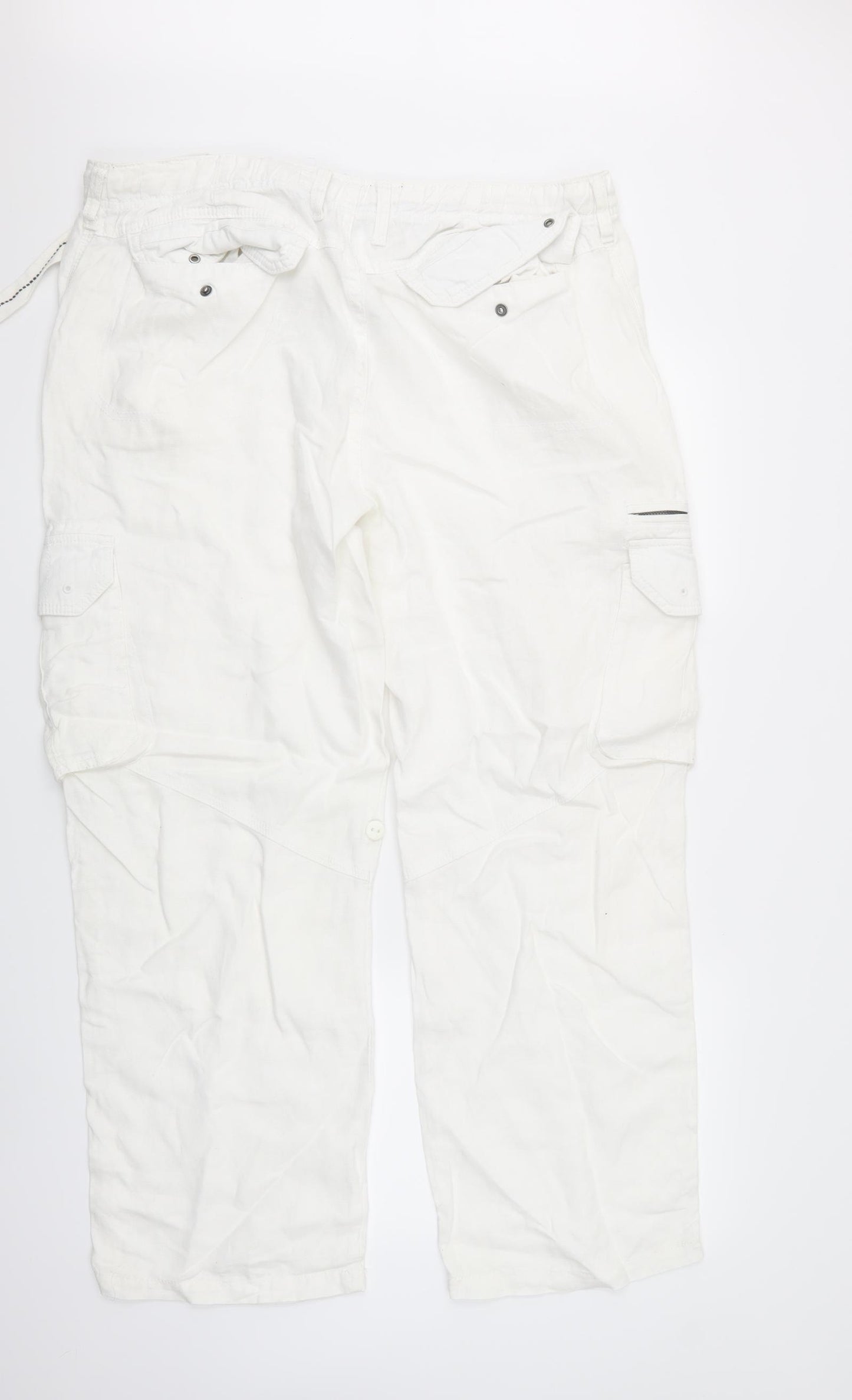 NEXT Mens White   Trousers  Size 34 L30 in