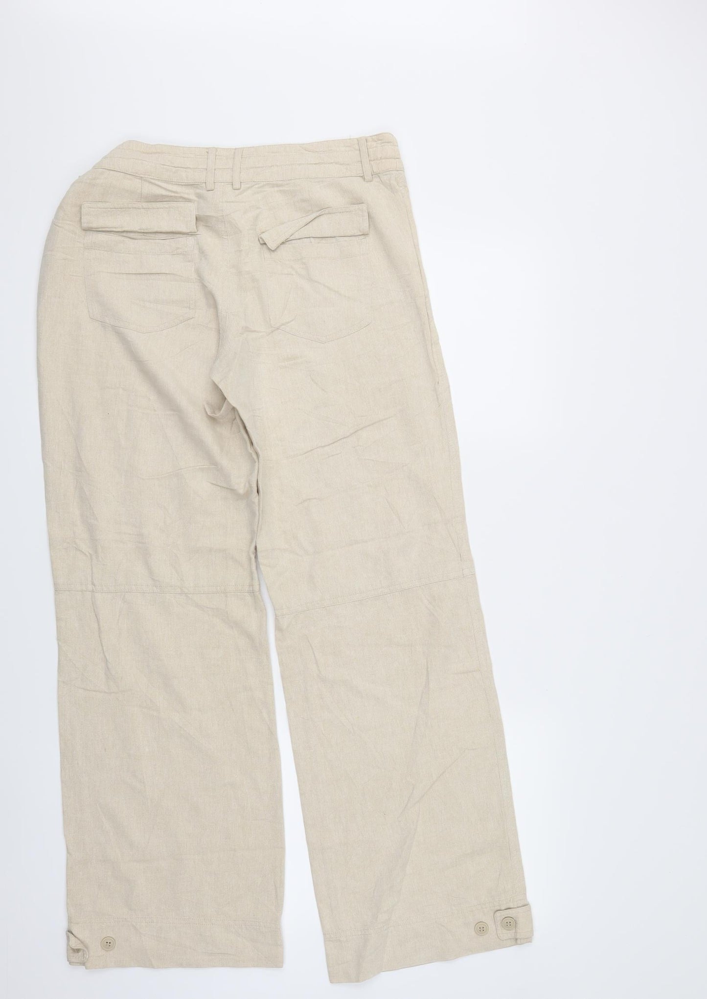 RESERVED Womens Ivory   Trousers  Size 10 L29 in