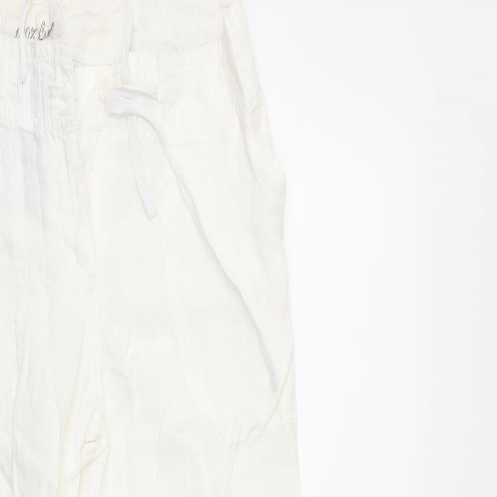 Atmosphere Womens White   Trousers  Size 8 L29 in
