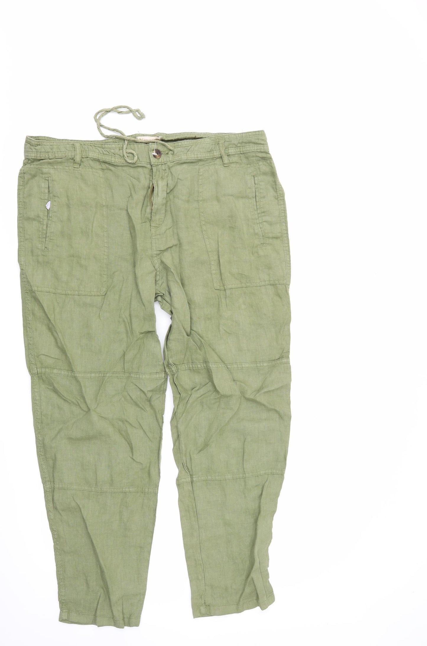 F&F Womens Green   Trousers  Size 18 L28 in