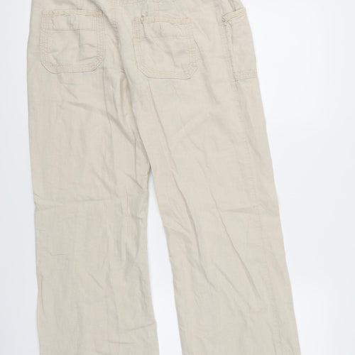 newlook Womens Ivory   Trousers  Size 8 L29 in