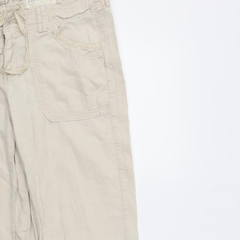 newlook Womens Ivory   Trousers  Size 8 L29 in