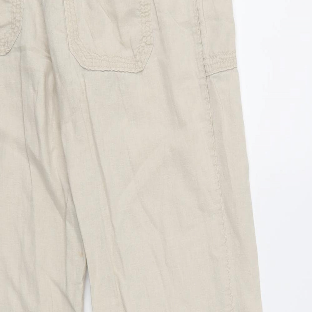 newlook Womens Ivory   Trousers  Size 8 L29 in