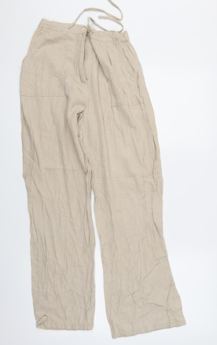 Diamonds Womens Beige Trousers Size M L27.5 in