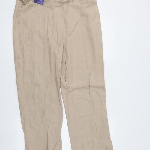 Autonomy Womens Beige   Trousers  Size 16 L29 in