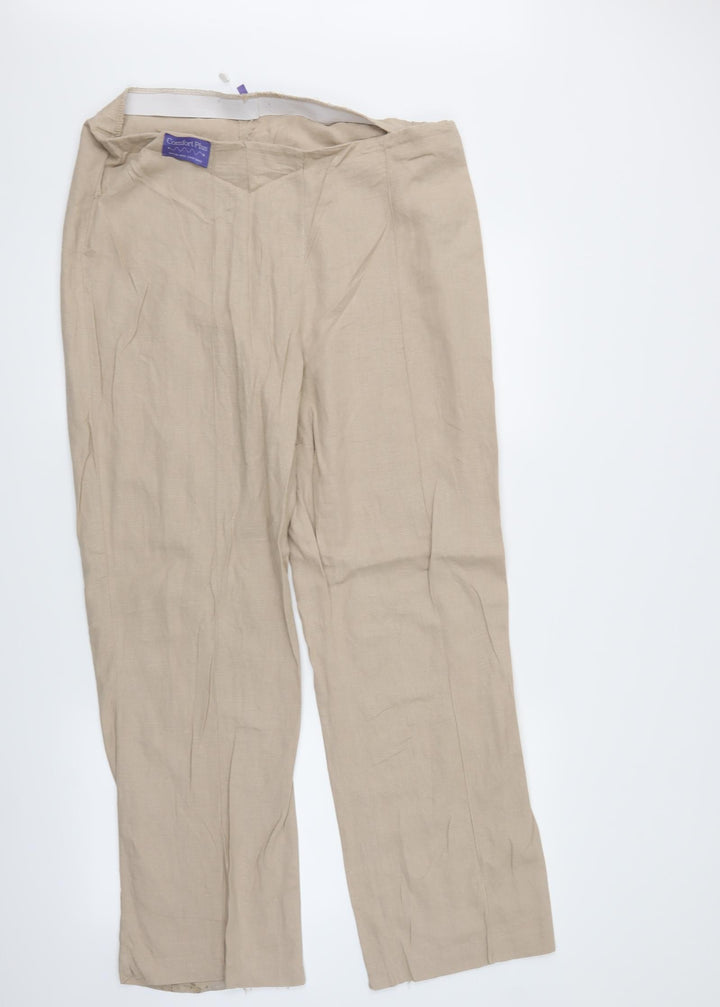 Autonomy Womens Beige Trousers Size 16 L29 in