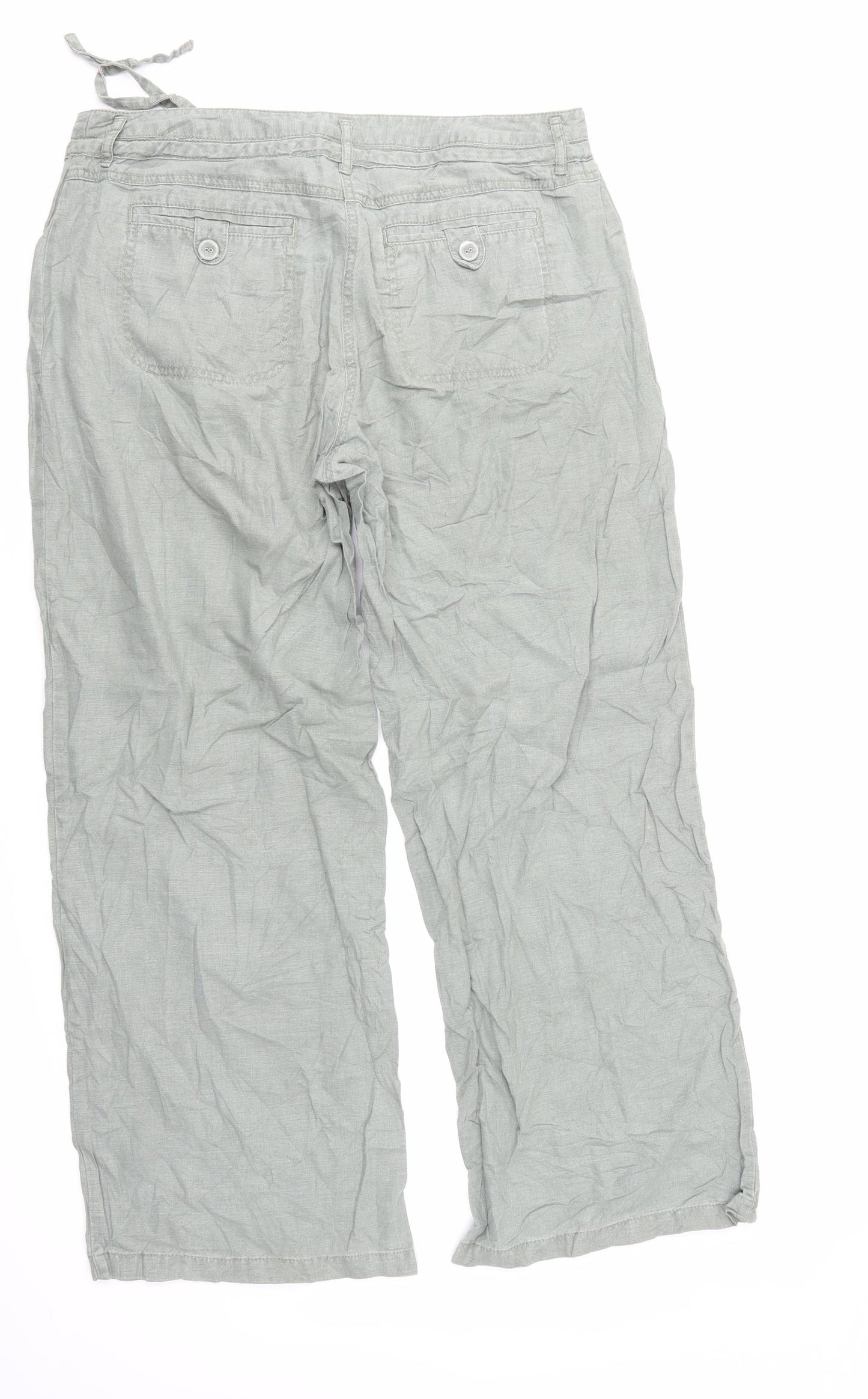 NEXT Womens Green   Trousers  Size 14 L29 in